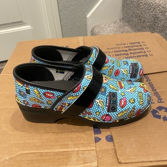 Bjork andie pop art leather clogs - Picture 8 of 14